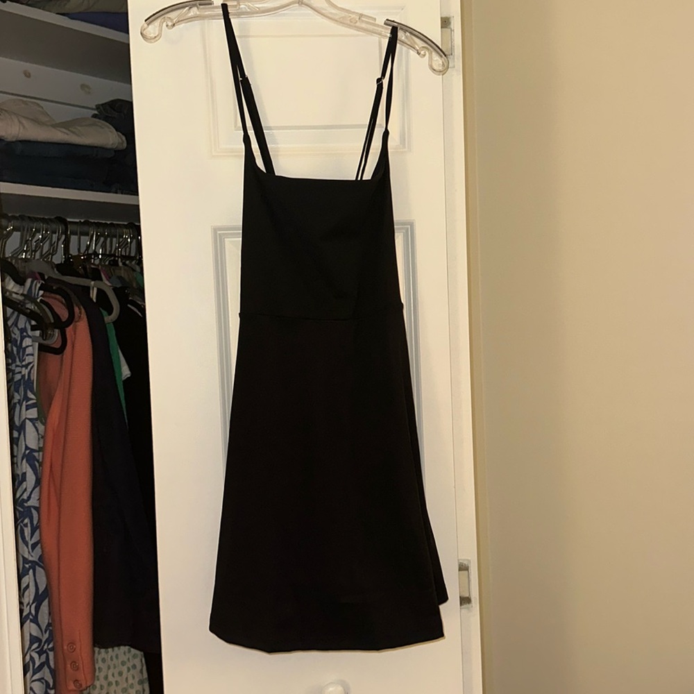 Amazon Black Mini Dress with Thin Straps